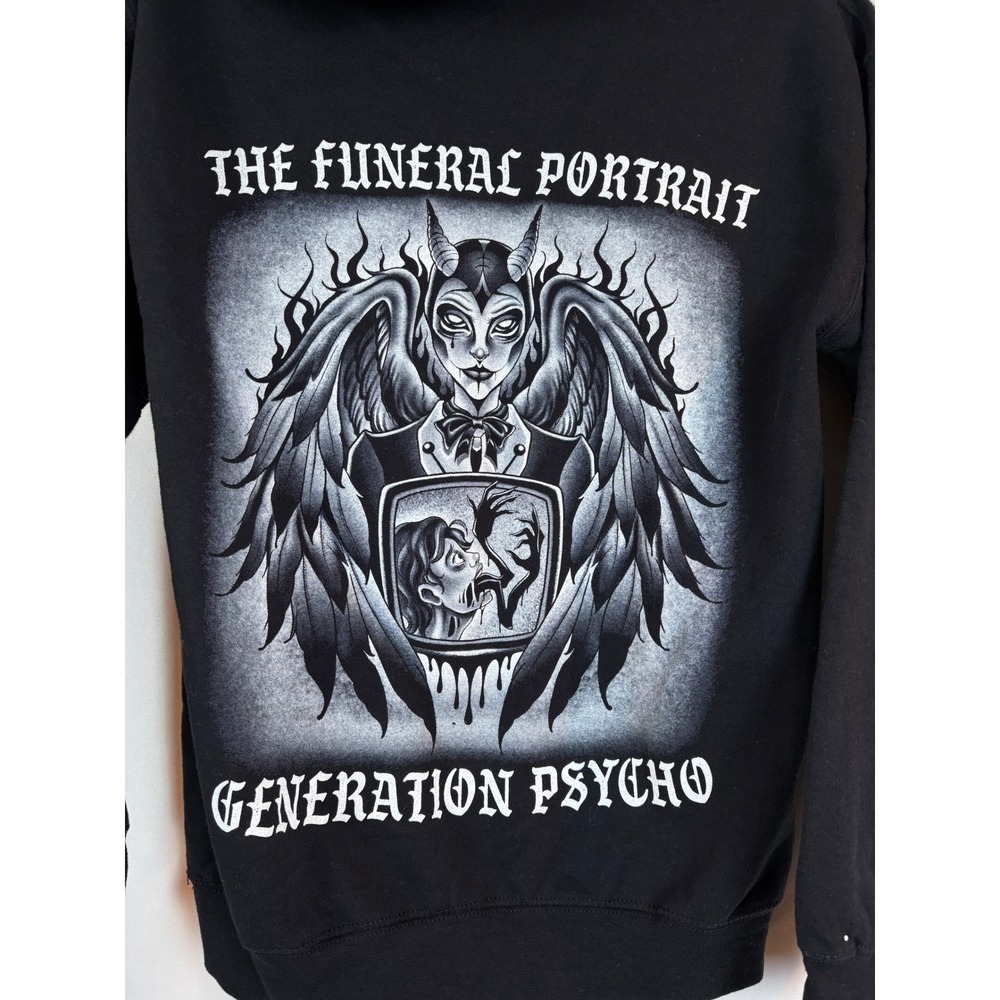The Funeral Portrait Generation Psycho Band Hoodie Black Gildan Small